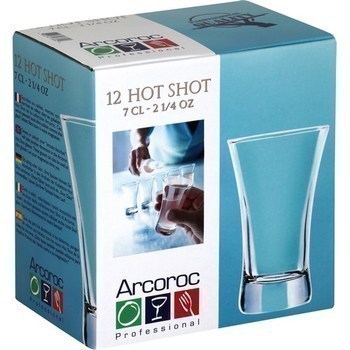 Gobelet Hot Shot 7 cl x12 - Bazar - Promocash PUGET SUR ARGENS