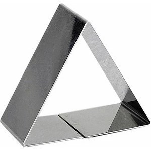 Triangle en inox longueur 9,6 cm, hauteur 4,5 cm - la pice - Bazar - Promocash LA FARLEDE