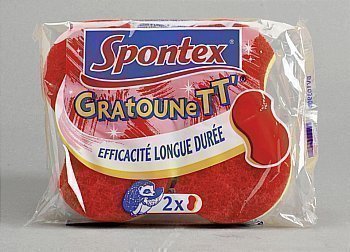 Gratounett SPONTEX - le lot de 2 - Hygine droguerie parfumerie - Promocash Albi