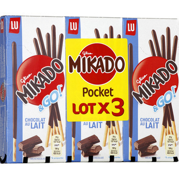 3X39G POCKET MIKADO LAIT LU - Epicerie Sucre - Promocash Thonon