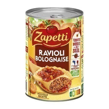 400G 1/2 ZAPETTI RAVIOLI BOLO - Epicerie Sale - Promocash Nantes