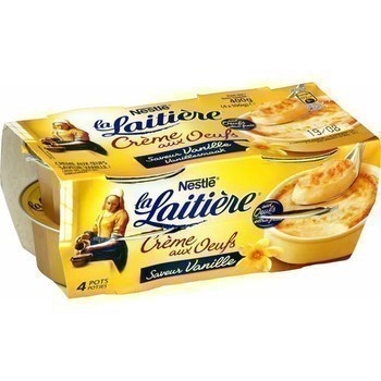 Crme aux oeufs extra frais saveur vanille 4x100 g - Crmerie - Promocash Clermont Ferrand