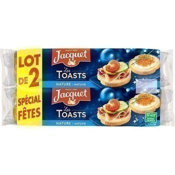 Les Toasts nature 2x250 g - Pains et viennoiseries - Promocash Anglet