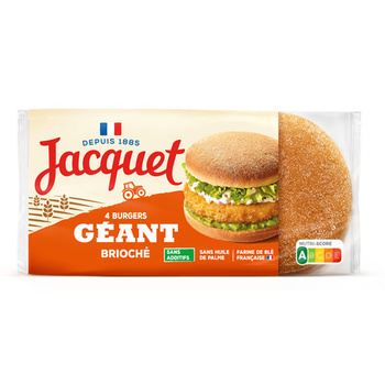 GEANT BURGER BRIO SS ADD X4 32 - Pains et viennoiseries - Promocash Valenciennes