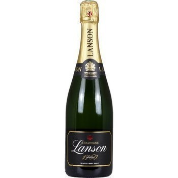 Champagne Black Label brut Lanson 12,5 75 cl - Vins - champagnes - Promocash Chateauroux