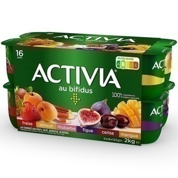 16X125G ACTIVIA FRUIT PANACHE - Crmerie - Promocash Sarrebourg