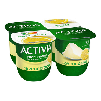 4X125G SAVEUR CITRON ACTIVIA - Crmerie - Promocash Limoges