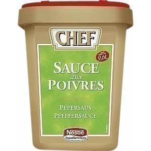 Sauce aux poivres deshydrate CHEF - la bote de 1.08 kg - Epicerie Sale - Promocash Nantes