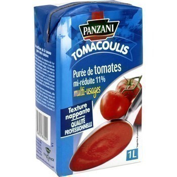 Pure de tomate mi-rduite 11% multi-usages 1 l - Epicerie Sale - Promocash Charleville