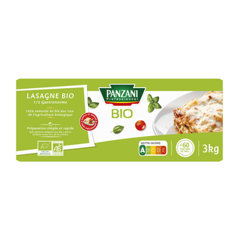 3KG LASAGNE BIO PANZANI - Epicerie Sale - Promocash Melun