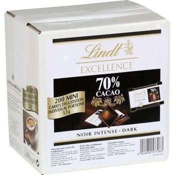 Mini carrs dgustation noir intense 70% cacao x200 - Epicerie Sucre - Promocash Morlaix