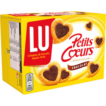 125G PETITS COEURS CHOCO. LU - Epicerie Sucre - Promocash Colmar