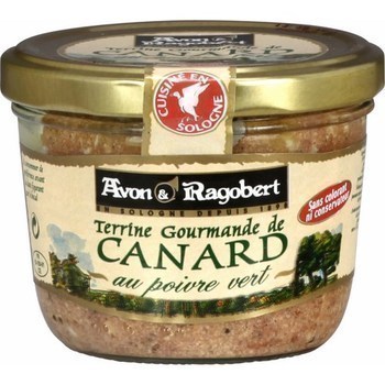 Terrine gourmande de canard au poivre vert 180 g - Epicerie Sale - Promocash Granville