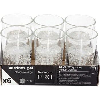 Verrines bougies gel - Bazar - Promocash RENNES