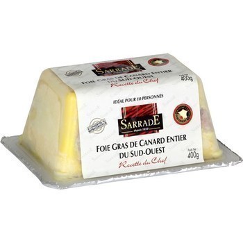 Foie gras de canard entier du Sud-Ouest IGP 400 g - Charcuterie Traiteur - Promocash Orleans