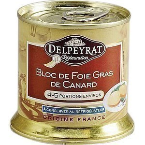 Bloc de Foie Gras de Canard sans morceau  - la bote de 200 g - Charcuterie Traiteur - Promocash 