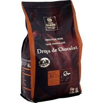 Drops de chocolat noir 5 kg - Epicerie Sucre - Promocash PROMOCASH VANNES