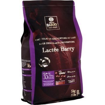 Chocolat de couverture Lacte Barry 5 kg - Epicerie Sucre - Promocash 