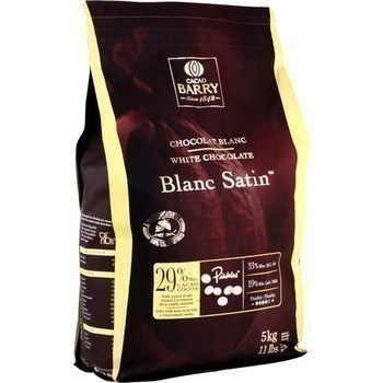 Chocolat de couverture Blanc Satin 5 kg - Epicerie Sucre - Promocash Albi