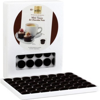 Mini-tasses de chocolat noir - Produit de Dcoration - Epicerie Sucre - Promocash Auch