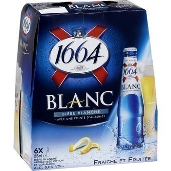 Bire blanche Blanc 6x25 cl - Brasserie - Promocash Nantes