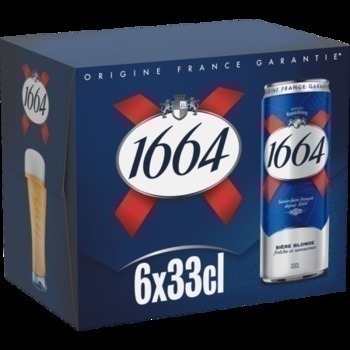 6X33CL BIERE 1664 5,50D KRONEN - Brasserie - Promocash PROMOCASH VANNES