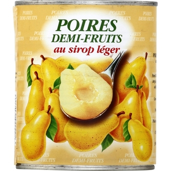 Poires demi-fruits au sirop lger - Epicerie Sucre - Promocash Le Pontet
