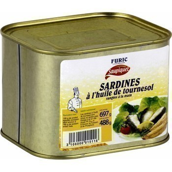 Sardines  l'huile de tournesol 697 g - Epicerie Sale - Promocash Lyon Champagne