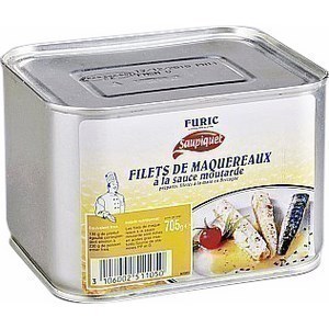 Filet de Maqueraux  la Moutarde Non Recoup - la bote 4/4 - Epicerie Sale - Promocash Aix en Provence