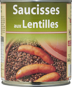 4/4 saucisses lentilles no nam - Epicerie Sale - Promocash Chateauroux