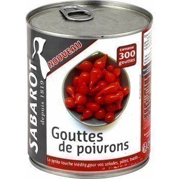 Gouttes de poivrons 325 g - Epicerie Sale - Promocash Chateauroux