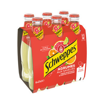 BLE 6X25CL SCHWEPPES AGRUM VP - Brasserie - Promocash Colmar