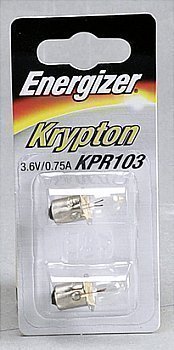 Ampoules krypton 3,6 V/0,75 A KPR103 - le lot de 2 - Bazar - Promocash Libourne