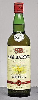 Whisky Canadien 40% SAM BARTON - la bouteille de 70 cl - Alcools - Promocash Vendome
