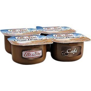 Crme Dessert au Caf ELLE & VIRE - le lot de 4 pots de 125 g - Crmerie - Promocash Promocash