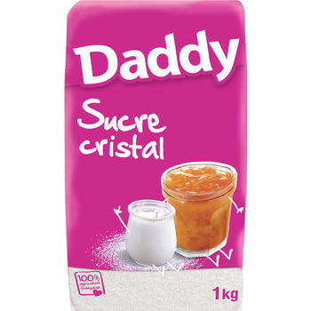 1KG SUCRE CRISTALLISE DADDY - Epicerie Sucre - Promocash Guret