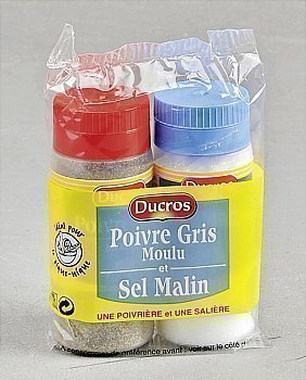 Poivre gris moulu et sel malin 68 g - Epicerie Sale - Promocash Le Pontet