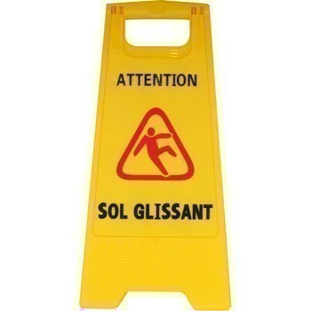 Panneau autoportant 'Alerte Sol Glissant' - Bazar - Promocash Castres