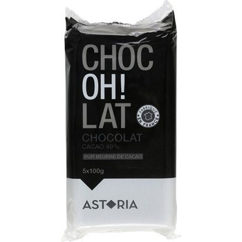 Chocolat cacao 40% pur beurre de cacao 5x100 g - Epicerie Sucre - Promocash Angouleme
