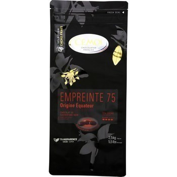 Chocolat de couverture noir Empreinte 75 2,5 kg - Epicerie Sucre - Promocash Clermont Ferrand