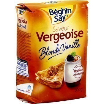 Spcialit sucrire saveur Vergeoise blonde vanille 500 g - Epicerie Sucre - Promocash Lille