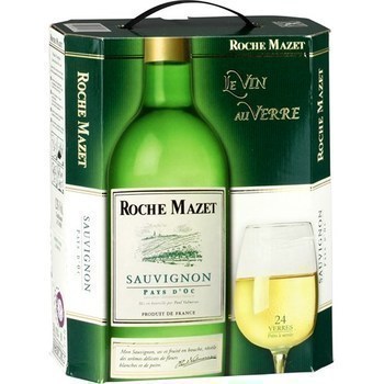 Vin de pays d'Oc - Sauvignon Roche Mazet 12 3 l - Vins - champagnes - Promocash PROMOCASH VANNES