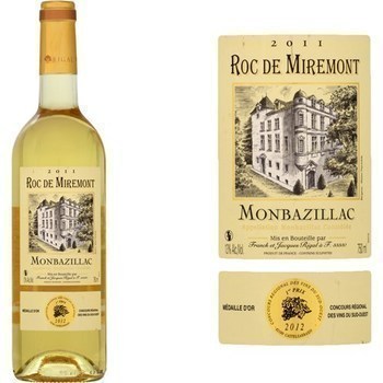 Monbazillac Roc de Miremont 12,5 75 cl - Vins - champagnes - Promocash Dreux