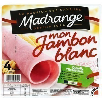 160G 4T JAMBON BLC DD MADRANGE - Charcuterie Traiteur - Promocash LANNION