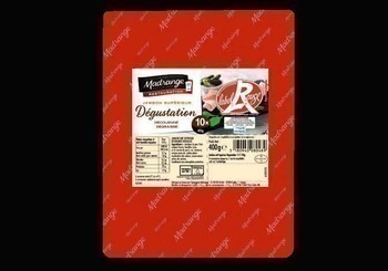 Jambon cuit suprieur dcouenn dgraiss Label Rouge 400 g - Charcuterie Traiteur - Promocash Arles