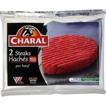 Steaks hachs 15% mg 2x130 g - Boucherie - Promocash LA FARLEDE
