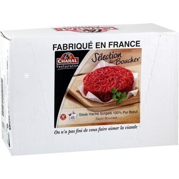 Steak hach pur boeuf faon bouchre 30x200 g - Surgels - Promocash Le Pontet
