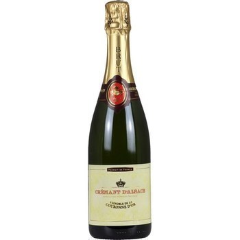 Crmant d'Alsace brut Vignoble de la Couronne d'Or 12,5 75 cl - Vins - champagnes - Promocash Granville