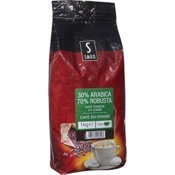 Caf en grains 30% arabica 70% robusta 1 kg - Epicerie Sucre - Promocash Charleville