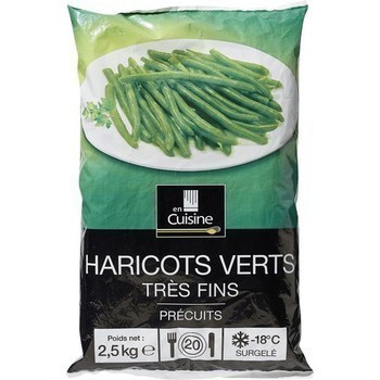 Haricots verts trs fins prcuits 2,5 kg - Surgels - Promocash LANNION